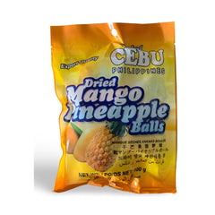 Cebu Dried Mango Pineapple Balls – 100g