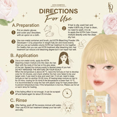Kota Cosmetics Sandy Soft Blonde Bleaching Kit