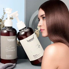 BREMOD Cocoa Butter Shampoo & Conditioner Set – 400ml Each