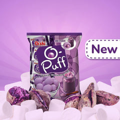 Oishi O-Puff Ube Cream Filled Marshmallow (24 x 3.5g – 84g)
