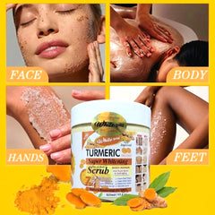 White Gold Turmeric Super Whitening Face & Body Scrub - 521 ml