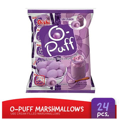 Oishi O-Puff Ube Cream Filled Marshmallow (24 x 3.5g – 84g)