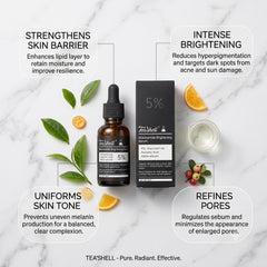 Teashell 5% Niacinamide Brightening Serum – 30ml