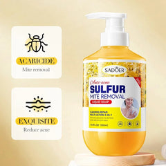 SADOER Anti-Acne Sulfur Mite Removal Liquid Soap – 500ml