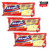 Jack 'n Jill Magic Flakes Premium Crackers – Light & Crispy Snack (280g | 10 x 28g) 3-Pack Combo