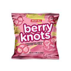 Jack 'n Jill Berry Knots – Strawberry Cream Coated Pretzels (25g x 3 Combo Pack)