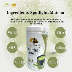 Luxe Beauty Matcha Latte with Stem Cell Extract Jar – 500g