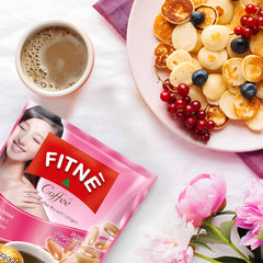 Fitne 3-in-1 Instant Coffee Mix with Collagen & Vitamin C - 15gm × 10 Sachets
