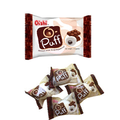 Oishi O-Puff Chocolate Cream Filled Marshmallow (24 x 3.5g – 84g)