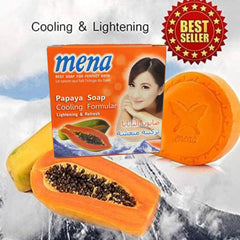 MENA Papaya Soap – Cooling Formular Lightening & Refresh (150g)