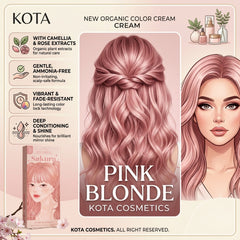 Kota Cosmetics Sakura Hair Color Set - Pink Blonde (100ml+100ml)