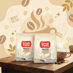 Great Taste 3-in-1 White Coffee Mix - 10 Sachets × 30g ( 1+1 ) Offer