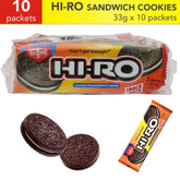 Fibisco Hi-Ro Chocolate Flavored Sandwich Cookies (10 Packs x 33g)
