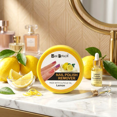 Max Touch Nail Polish Remover Pads with Cuticle Oil (32 Pads)