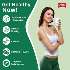 FITNE Instant Coffee Mix With White Kidney Bean Extract - 15gm × 10 Sachets