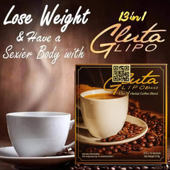 Glutalipo 13-in-1 Detox Coffee – Box of 10 Sachets X 21g Each