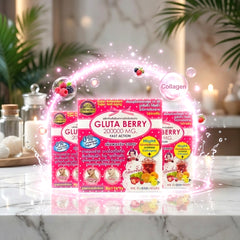 Gluta Berry 200,000mg Beauty Drink - 10 Sachets (3 Pcs Combo)