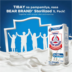Nestle Bear Brand Sterilized Full Cream Milk - 1L