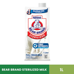 Nestle Bear Brand Sterilized Full Cream Milk - 1L