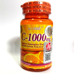 Acorbic C-1000mg Vitamin C Supplement – 30tab
