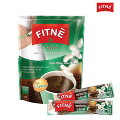 FITNE Instant Coffee Mix With White Kidney Bean Extract - 15gm × 10 Sachets