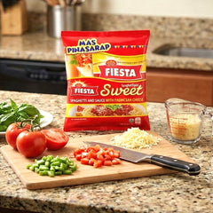 White King Fiesta Sweet Spaghetti & Sauce with Parmesan Cheese Set – 1.6kg