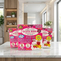 Gluta Berry 200,000mg Beauty Drink - 10 Sachets (3 Pcs Combo)