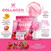 Wink White Collagen Pink Glow Plus 4x L-Glutathione Dipeptide Tripeptide 10000MG - 15 Sachets