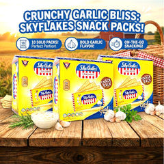 M.Y.San SkyFlakes Garlic Flavour Crackers – 250g (3 Packs Combo)