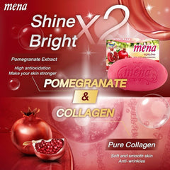 Mena Herbal Soap Pomegranate & Collagen – 100g