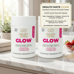 Healthmate Glow Chewable Tablets – 60 Tablets (2 PCS Combo)