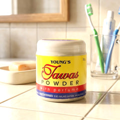 Young’s Tawas Powder with Perfume (Yellow) – 50g
