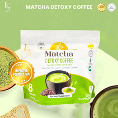 LuxeSlim Matcha Detoxy Coffee – 21g × 8 Sachets