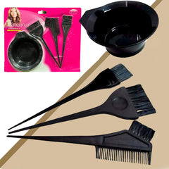 Ysfashua 4-Piece Hair Dye Brush Kit – Professional Hair Coloring Tools