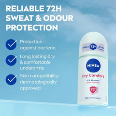 Nivea Dry Comfort Roll-On Deodorant – 50ml