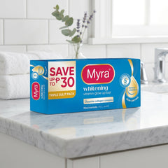 Myra Whitening Vitamin Glow Up Bar – 90g × 3 Bars
