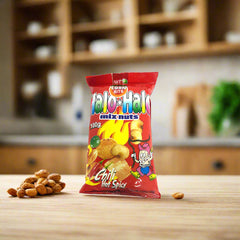 Corn Bits Halo-Halo Mix Nuts – Chili Hot Spicy Flavor | 100g Snack Pack