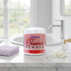Young’s Tawas Powder with Perfume (Pink) – 50g