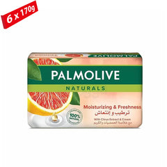 Palmolive Naturals Moisturizing & Freshness Soap – 170g (Pack of 6)