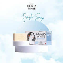 Geisha White Fresh Extra Moisture Skin Brightening Bar – 2 x 65g Value Pack