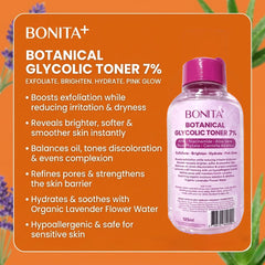 Bonita Botanical Glycolic Toner 7% – 125ml