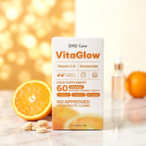 DHD Care VitaGlow Vitamin C + E + Niacinamide Chewable Tablets – 60 Tablets