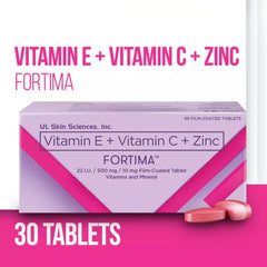 Fortima Vitamin E + Vitamin C + Zinc – 30 Tablets
