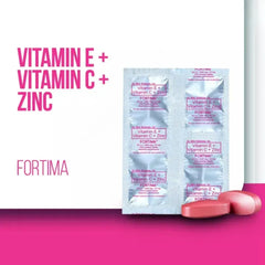 Fortima Vitamin E + Vitamin C + Zinc – 30 Tablets