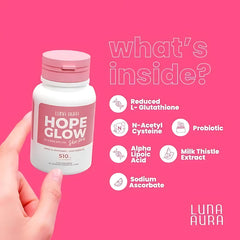 Luna Aura Hope Glow Skin Pro – Japan Glutathione + Skin Probiotic (30 Capsules)