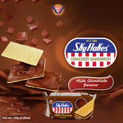 M.Y. San SkyFlakes Cracker Sandwich – Milk Chocolate (150g)