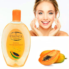 Papaya Glow Duo Combo Pack - Eskinol Naturals Papaya Facial Cleanser (225ml) + Renew Papaya Fruity Soap (135g)