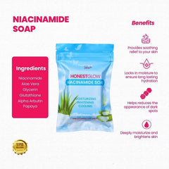 Honest glow niacinamide soap