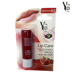 YC Lip Care Fruity Shine Strawberry with Vitamin E & Aloe Vera – 3.8g