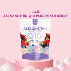 Joji Secret Astaxanthin Q10 Plus – Mixed Berry Antioxidant Powder 200,000 mg - 10 Sachets